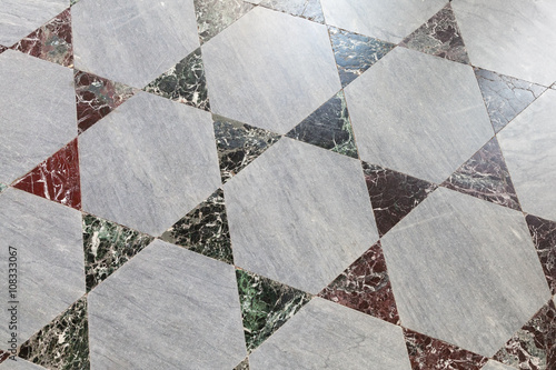Old stone floor tiling, polygonal pattern