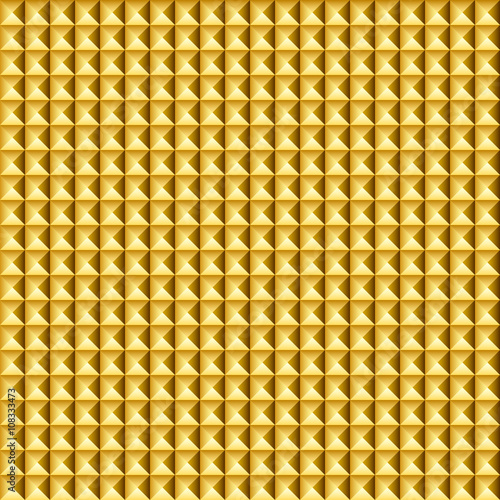 Golden pyramid seamless pattern