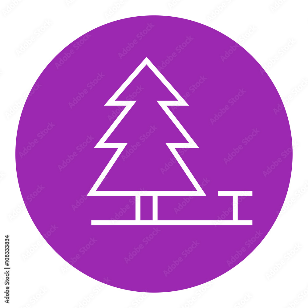 Obraz premium Landscape line icon.