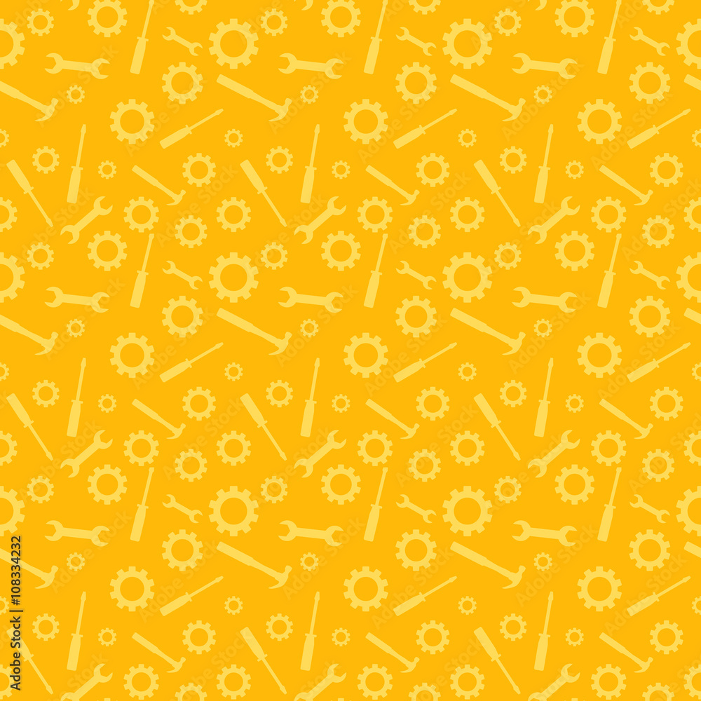 Industrial tools seamless pattern