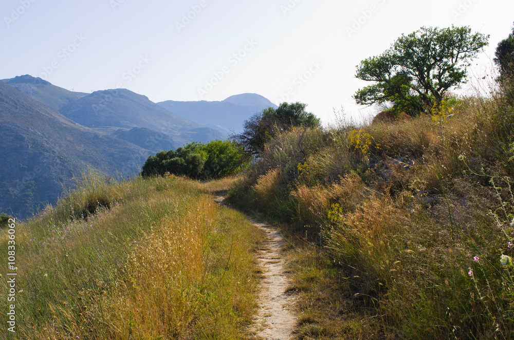 Hills near Polyrrinia village on Crete - Greece Hills near Polyrrinia village on Crete - Greece