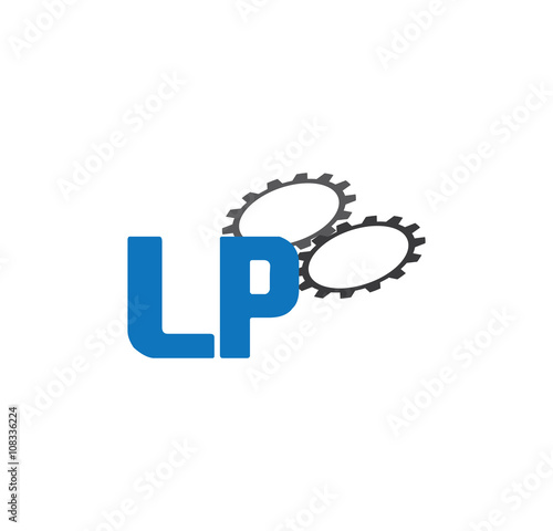lp alphabet with 2 gears