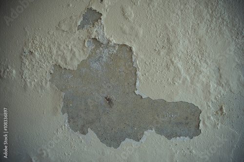 paint on the walls are damaged.