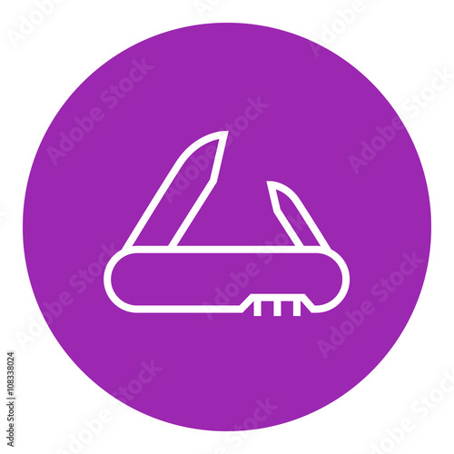 Jackknife line icon.