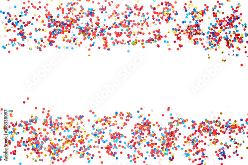 Colorful Confetti isolate on White Background