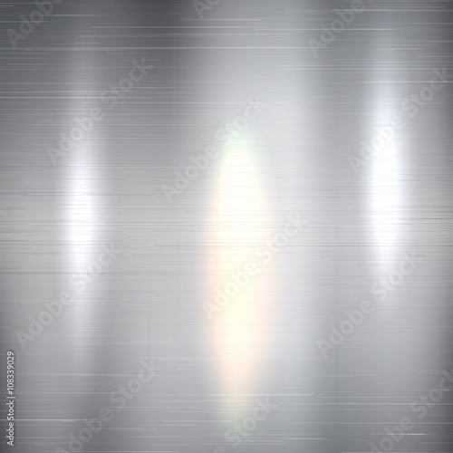 Metallic background brushed polished steel texture, created with gradient mesh. Vector EPS 10.