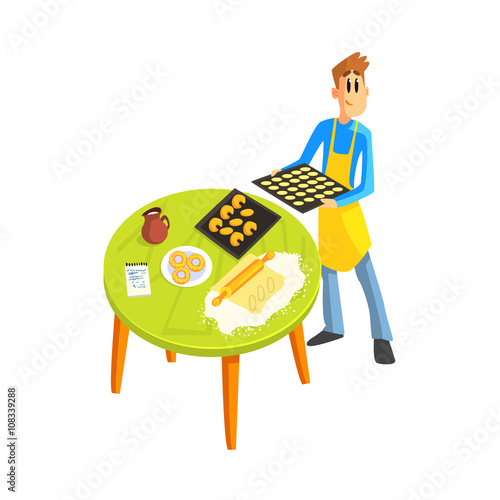 Guy Baking Cookies