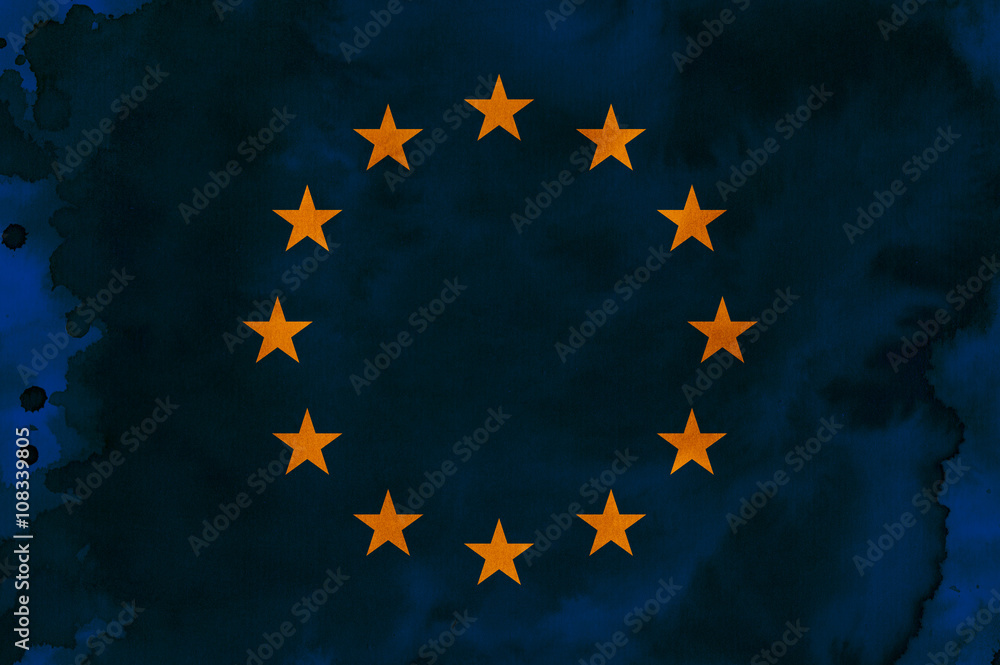European flag illustraton European flag illustraton