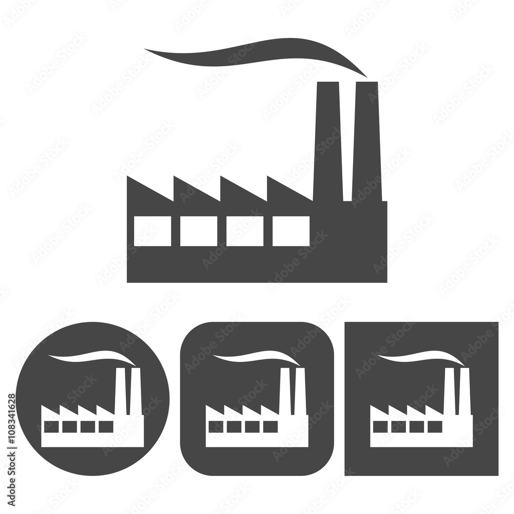Obraz premium Factory icon - vector icons set