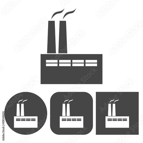 Factory icon - vector icons set