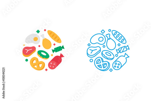 Food logo template