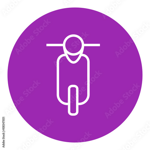 Scooter line icon.