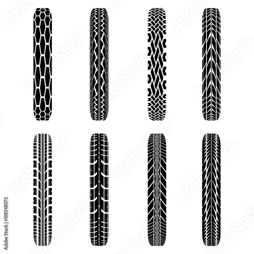 Bikes tire tracks