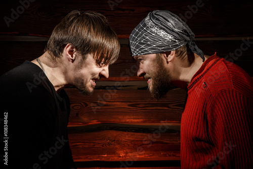 Confrontation. Conceptual picture.