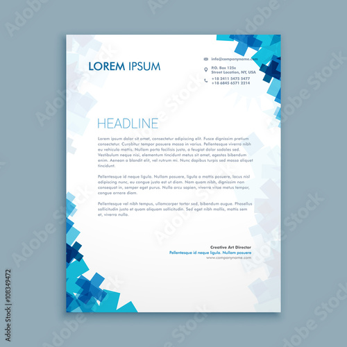 business style corporate letterhead design