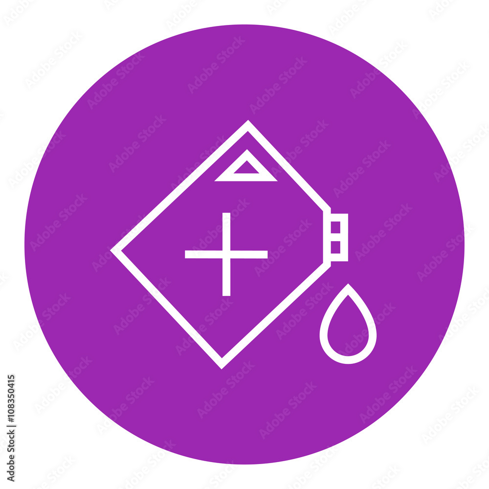 Gas container line icon. Gas container line icon.