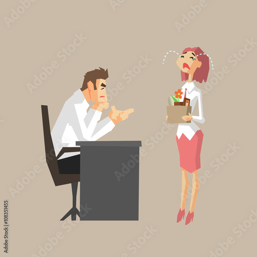 Boss Sacking An Employee