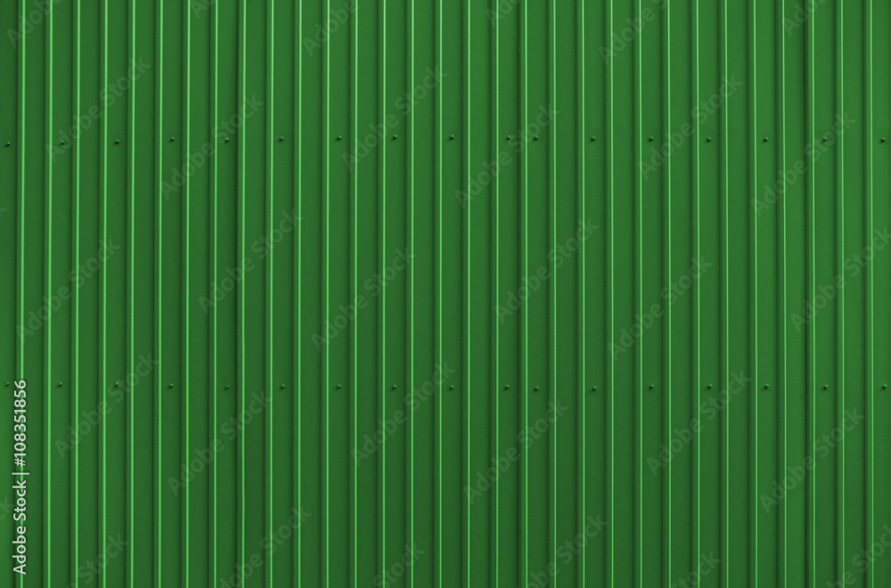 Texture of green metal roofing Texture of green metal roofing
