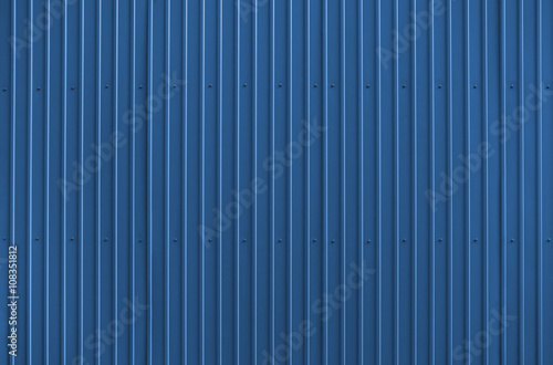 Texture of blue metal roofing
