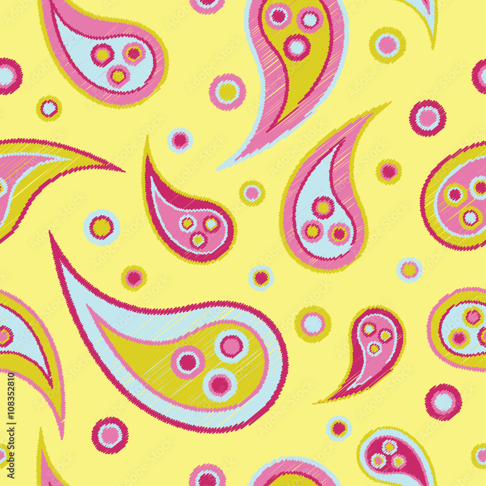 Ethnic boho seamless pattern. Print. Repeating background. Cloth design, wallpaper.