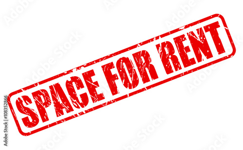 SPACE FOR RENT red stamp text