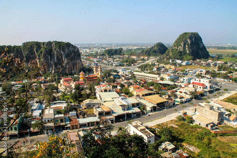 View of Da Nang City from Marble Mountains