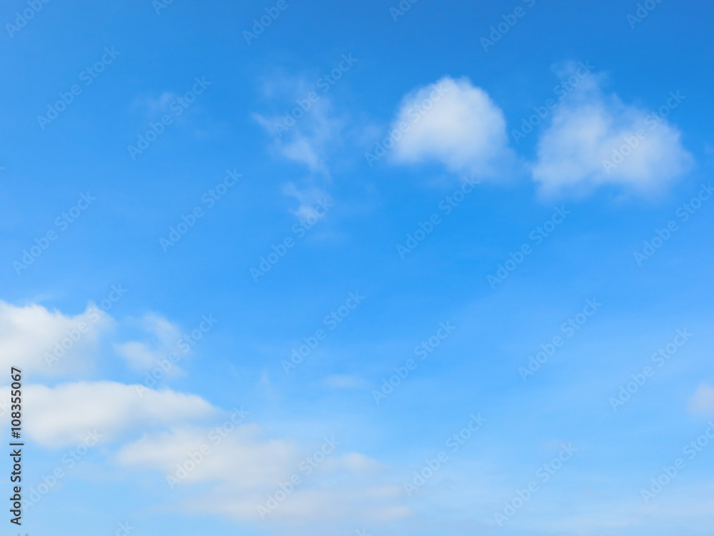 Clouds in the blue sky Clouds in the blue sky