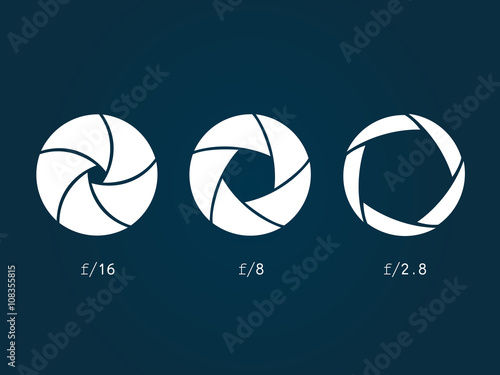 Aperture camera symbol