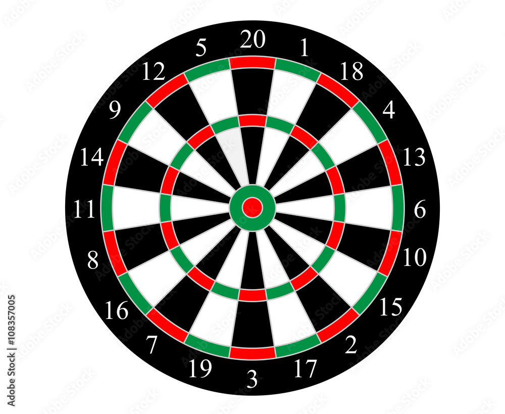Vector dartboard Vector dartboard