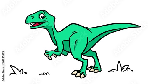 Dinosaur cartoon illustration isolated image animal character
