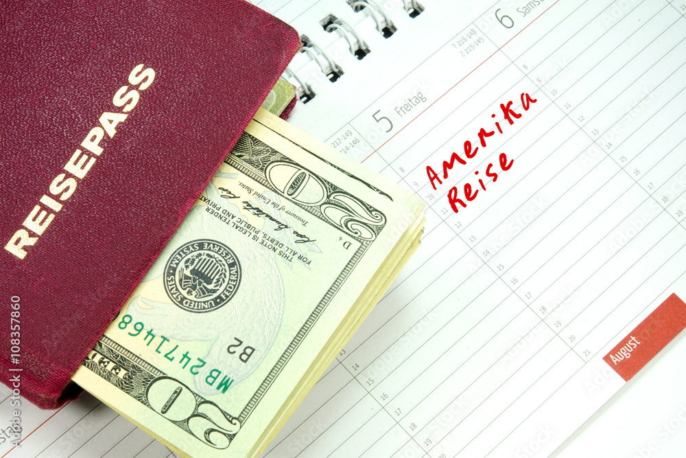 Ein Termin für eine Reise in die USA Ein Termin für eine Reise in die USA