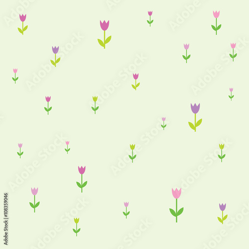 Flowers - seamless pattern © LeonART