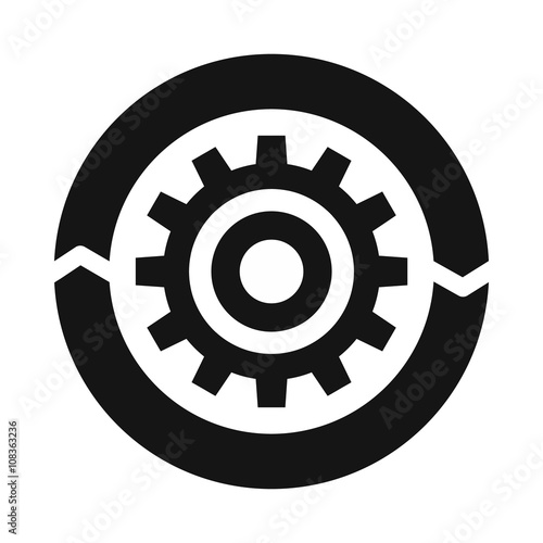 Setting parameters icon, simple style