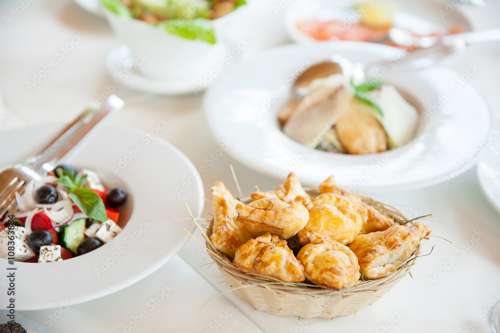 Bread and salad