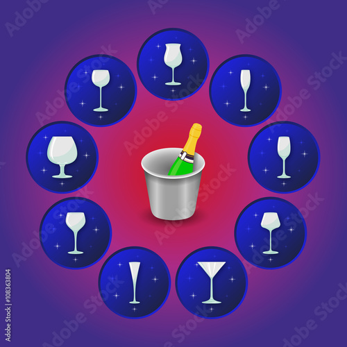 Calici e champagne