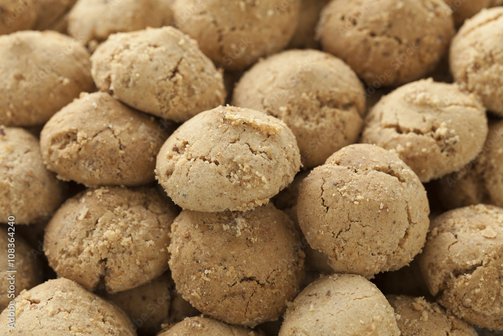 Moroccan festive homemade ghoriba cookies Moroccan festive homemade ghoriba cookies