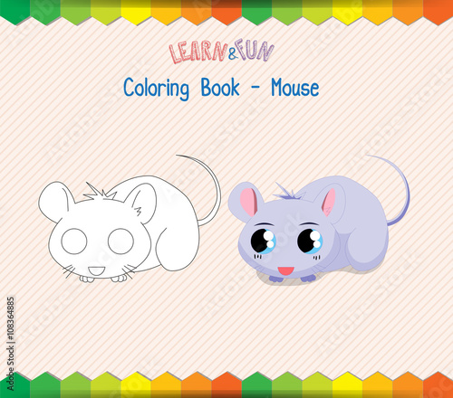 Mouse coloring book educational game