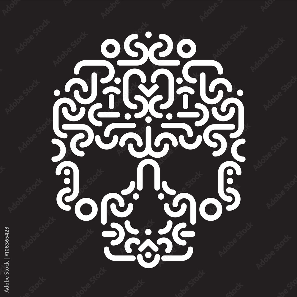 skull design element