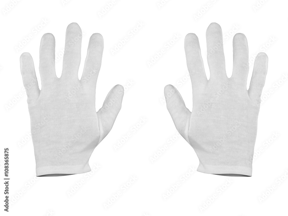 White gloves - obrazy, fototapety, plakaty 