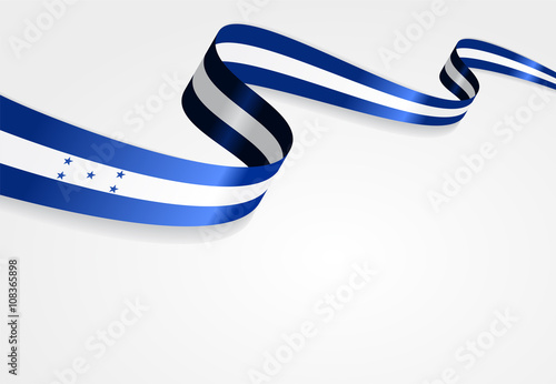 Honduras flag background. Vector illustration.