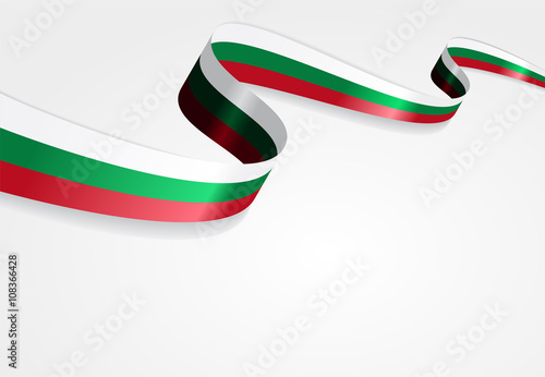 Bulgarian flag background. Vector illustration.