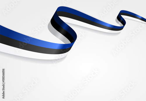 Estonian flag background. Vector illustration.
