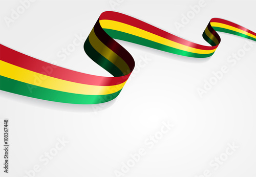 Bolivian flag background. Vector illustration.