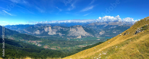 La valle di Trento vista dal Monte Bondone