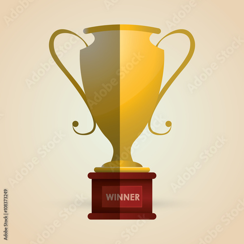 trophy icon design , editable vector