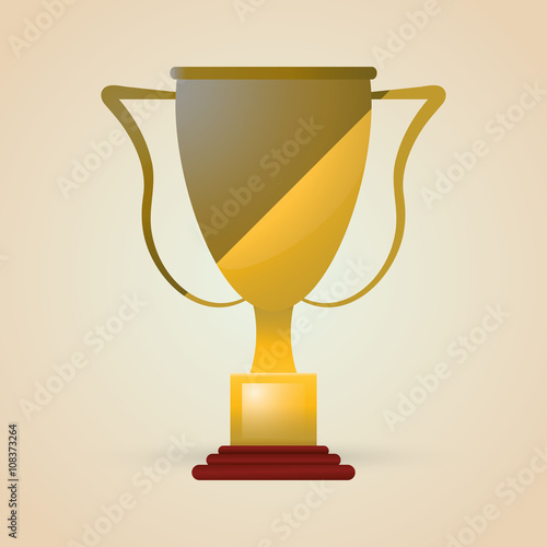trophy icon design , editable vector