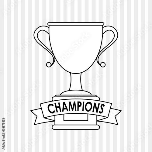 trophy icon design , editable vector