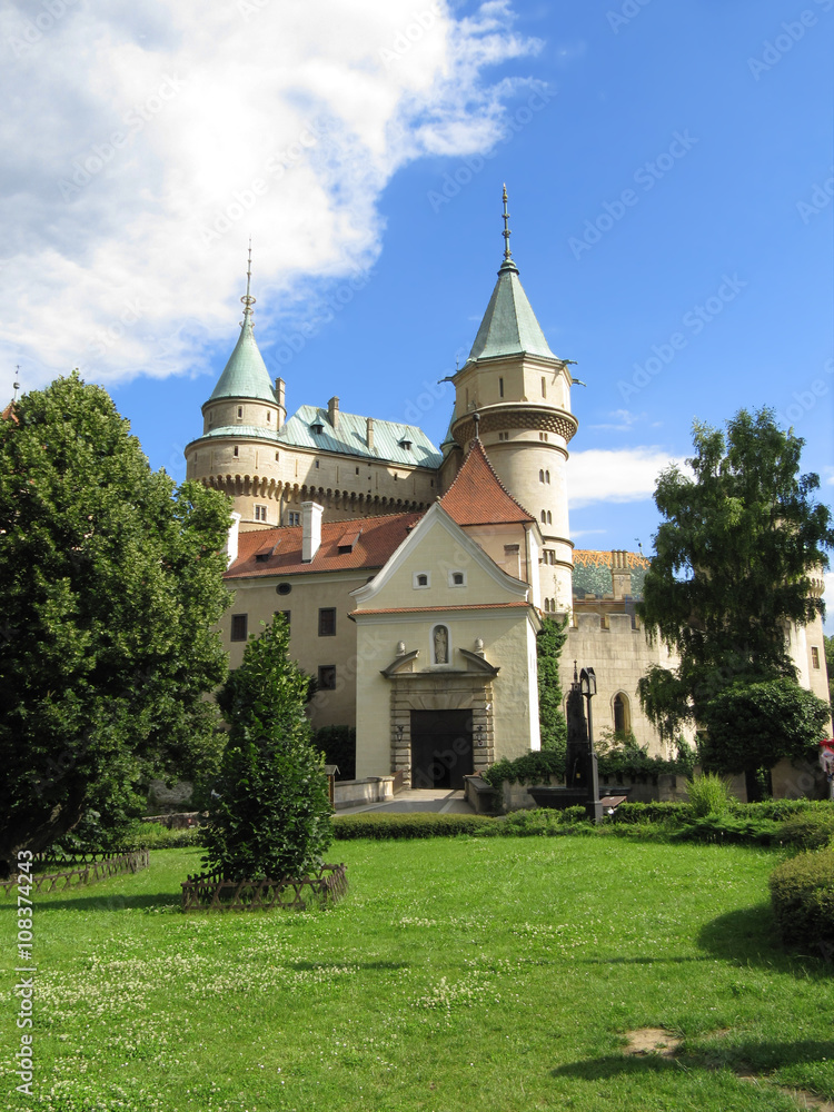 Entrance To Bojnice Castle, Slovakia / Romantic and Famous Bojnice Castle
