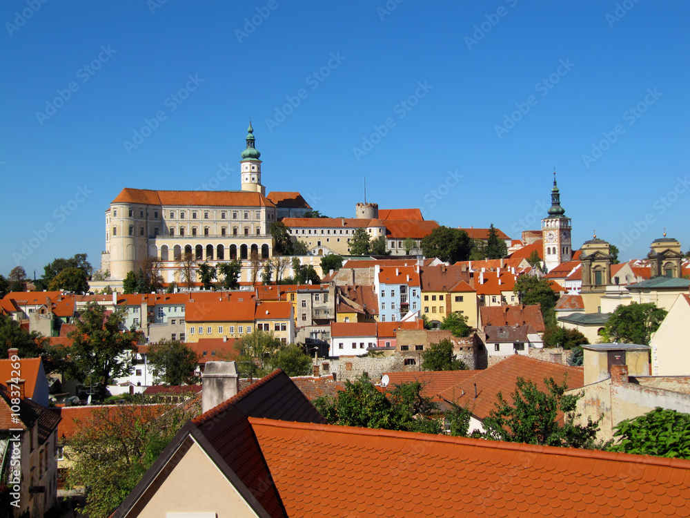 Historical Town on The Border With Austria, Mikulov, Czech Republic / Red Roof, Old Town