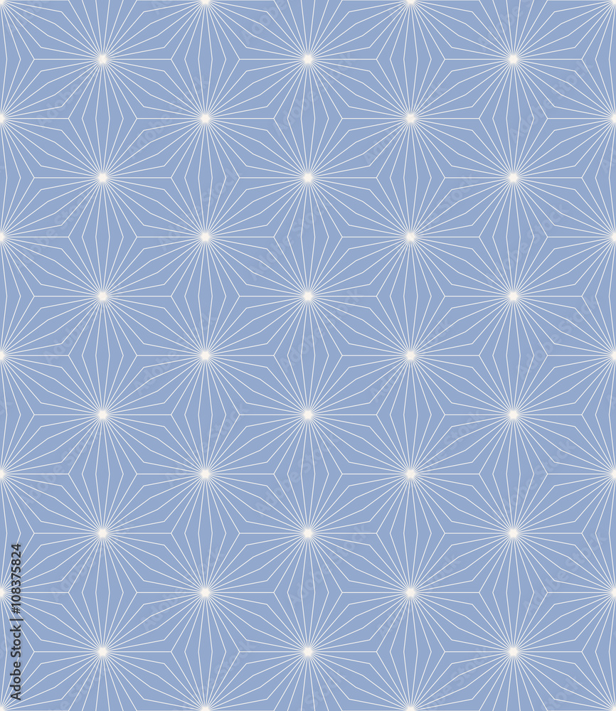 striped geometric pattern of stars.